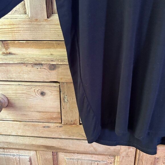 NWT Maette By Stella & Dot XXL‎ Black Shoulder Cut Out Long Sleeve Shirt - Picture 9 of 10